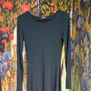 Lulu's dark green maxi dress size xs